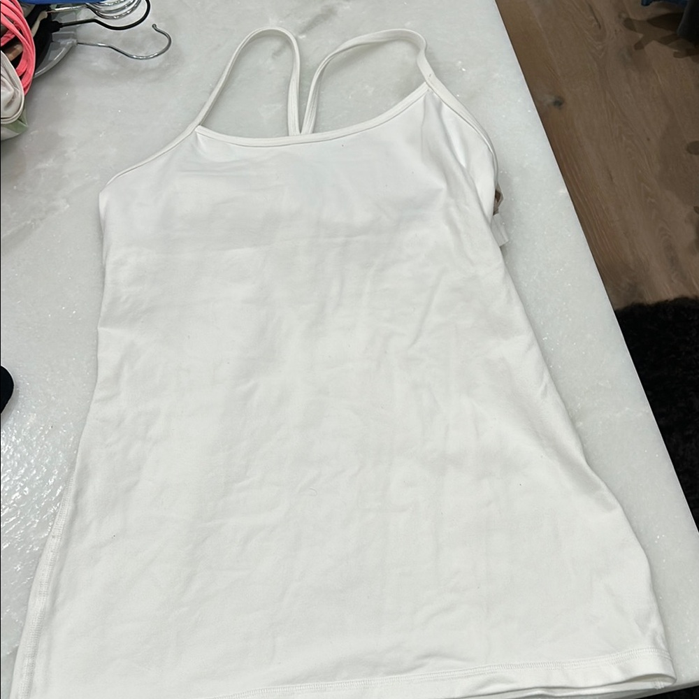 White Lululemon yoga cami Top